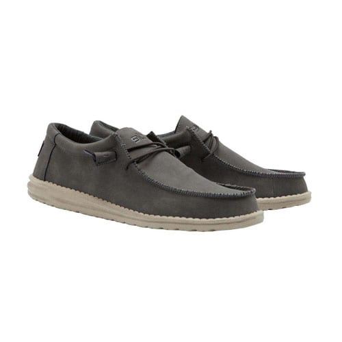 hey dude wally recycled leather carbon