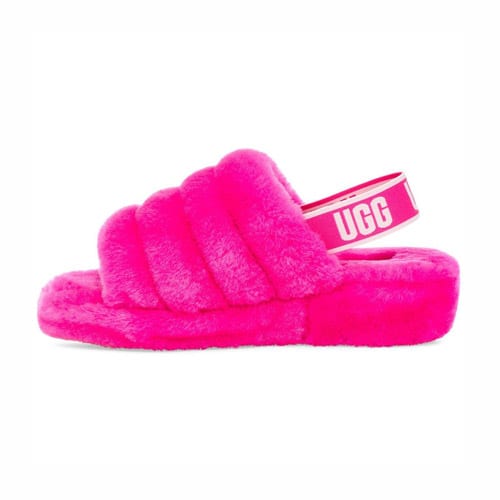 dark pink ugg slides