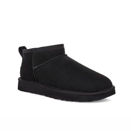 UGG CLASSIC ULTRA MINI BLACK ANGLED