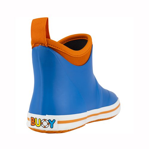 BUOY BOOT BLUE ORANGE BACK