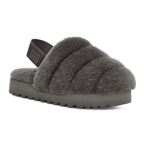 Sale UGG Australia Fluff Yeah Women’s Slides / Slippers in Charcoal Grey